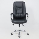 Кресло поворотное KING A, натуральная кожа, черный